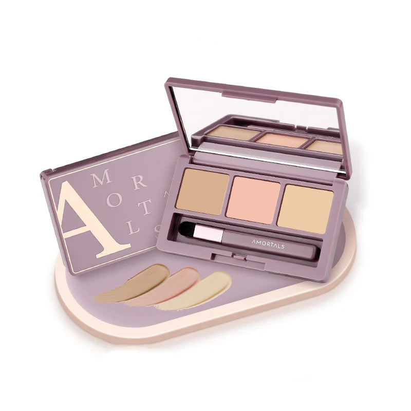 Amortals Perfect Skin Three-Color Concealer Palette - ColourKnows