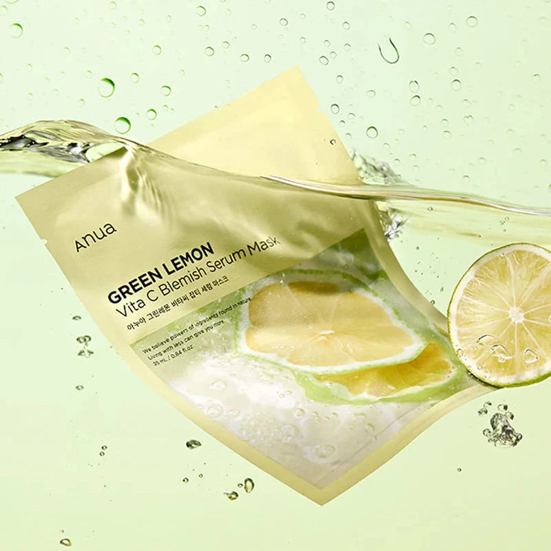 Anua Green Lemon Vita C Blemish Serum Mask (1pc)