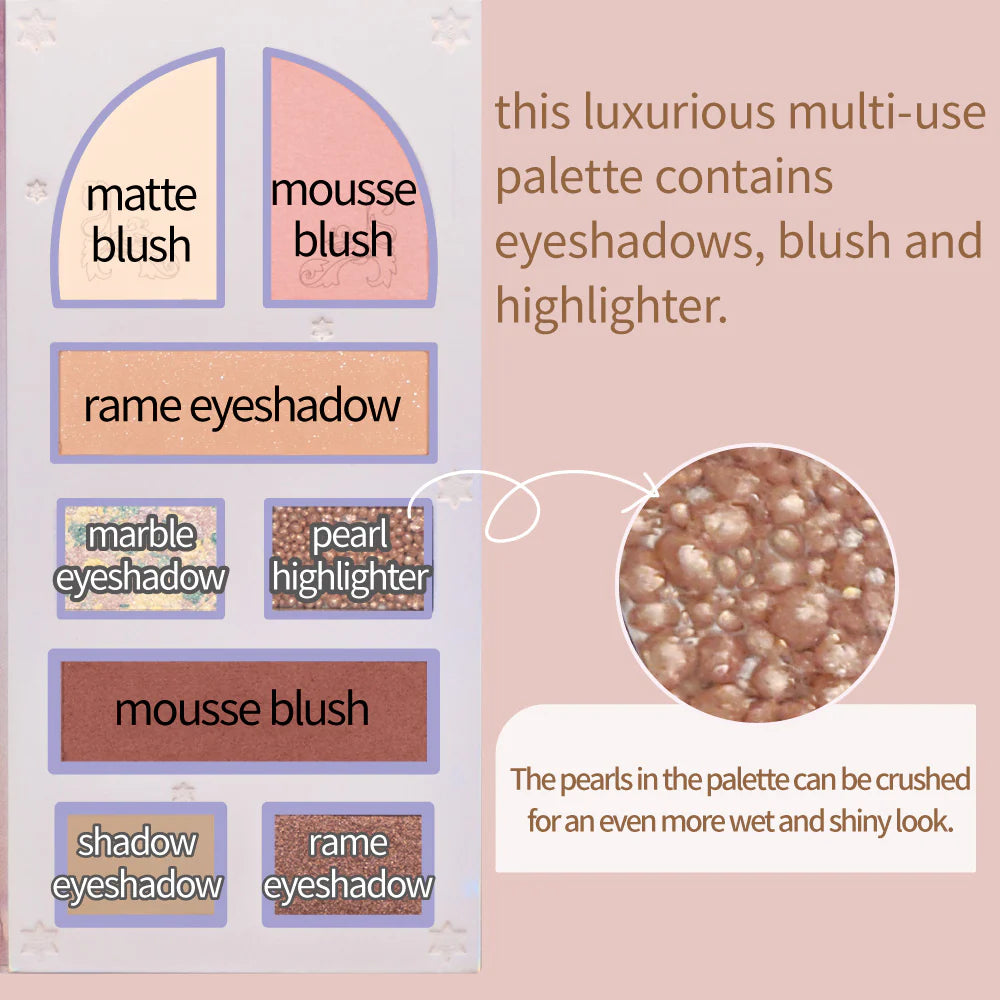 MilleFée Lady Flower Multi-use Palette - ColourKnows