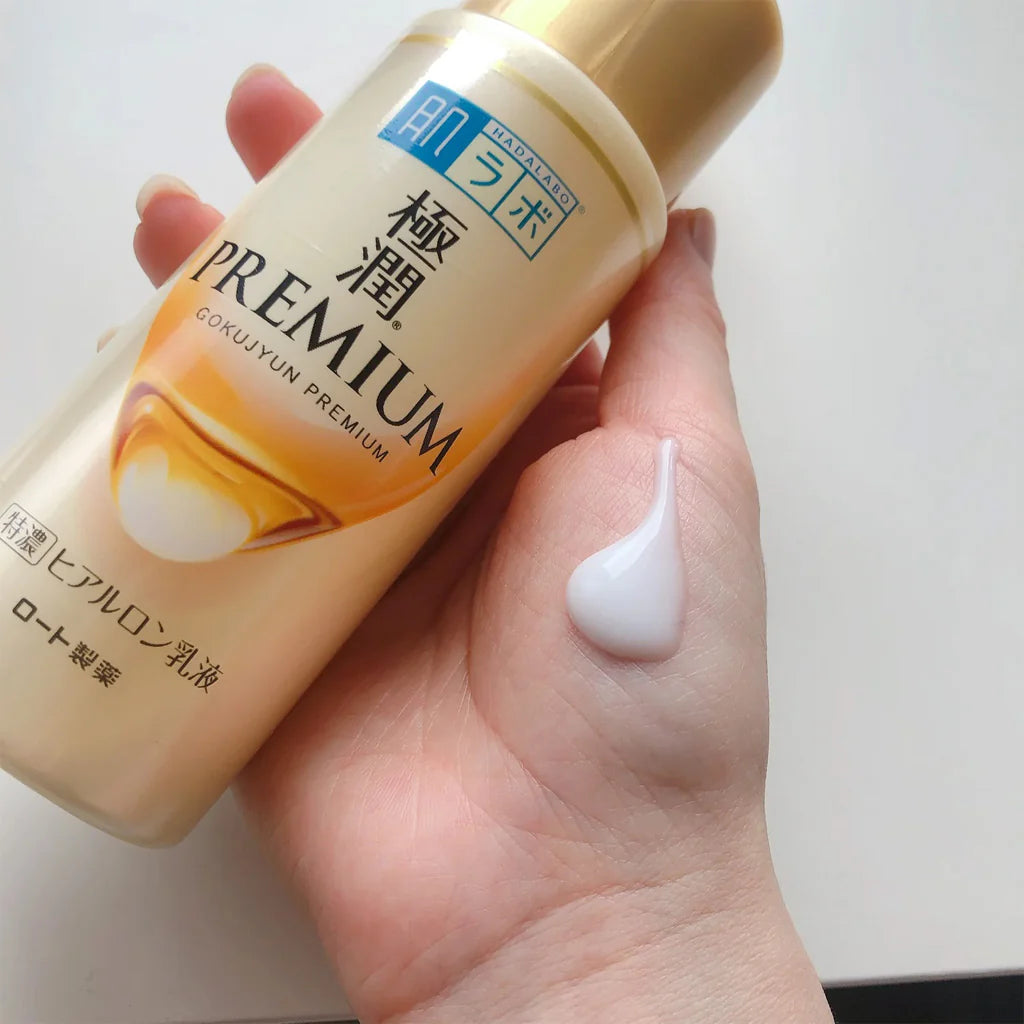 Rohto Mentholatum Hada Labo Gokujyun Premium Hyaluronic Acid Hydrating Emulsion (140ml)